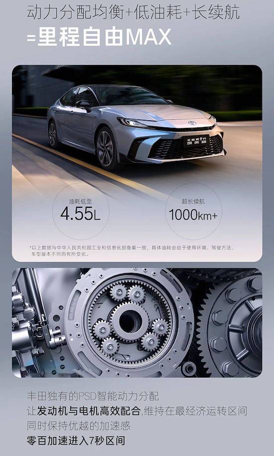 More power, better fuel consumption, Camry 2.5L hybrid version launched _fororder_image001