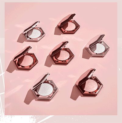 FENTY BEAUTY Rihanna Star Diamond Bomb 3D high-gloss compact heart rose plate
